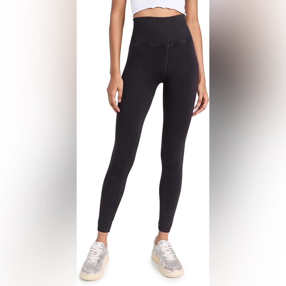Women’s FP Movement Good Karma Washed Black High-Waisted Leggings Size XS/S